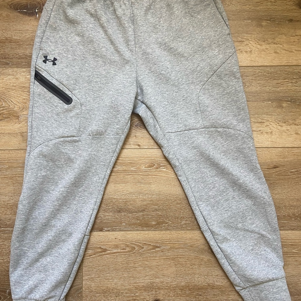 Under Armour Gray Joggers with Zip Pocket
